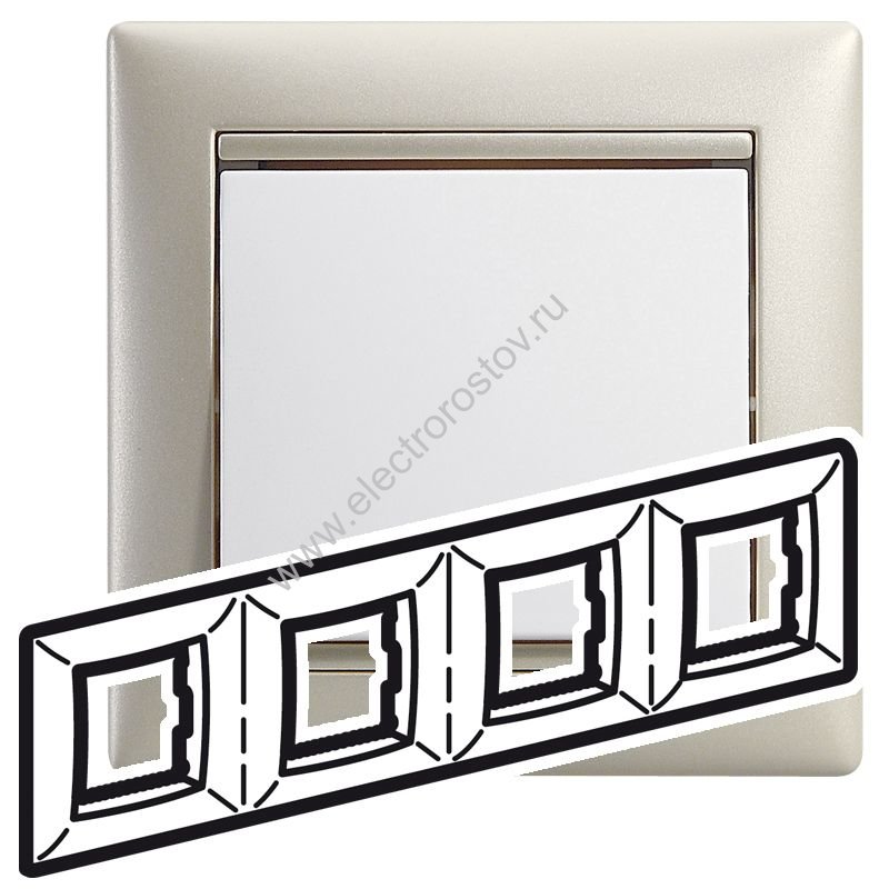 Valena Жемчужный Рамка 4-ая Legrand