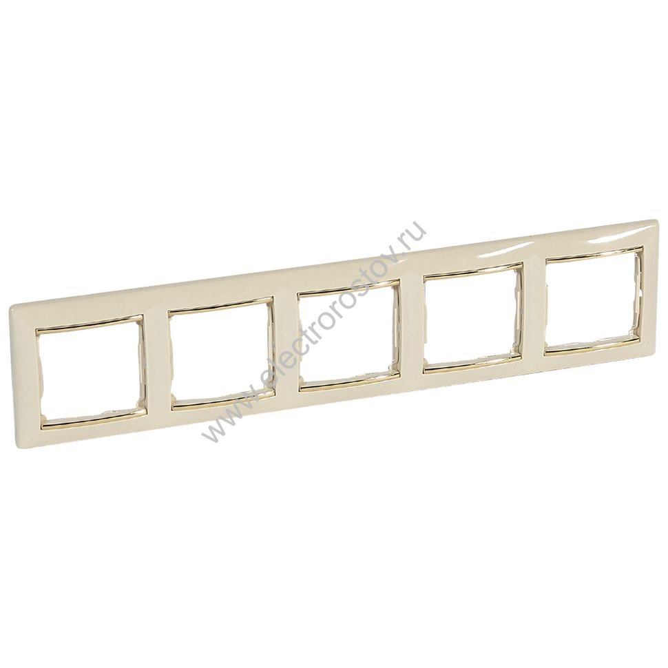 Valena Крем/Золотой штрих Рамка 5-ая Legrand