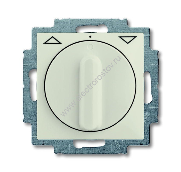 Basic 55 Шале Белый Выключатель жалюзийный поворотный без фиксации ABB