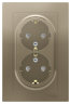 AtlasDesign Шампань Розетка 2-ая с/з со шторками Schneider Electric