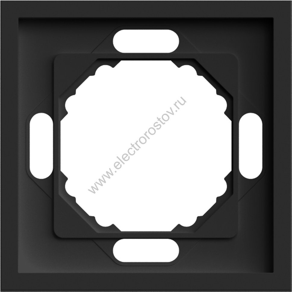 STEKKER Эмили Черный уголь, soft touch Рамка 1-местная