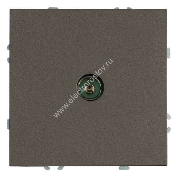 STEKKER Эмили Антрацит, soft touch Розетка телевизионная 1-местная 75 Ом, 5-862МГц