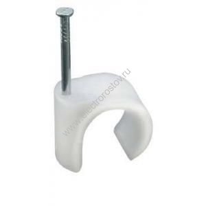 Скоба пластик. круглая СПК 5 Fortisflex