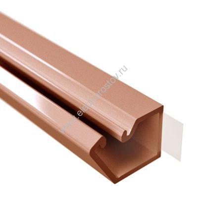 DKC TMR 10х10 Миниканал самоклеющийся, коричневый