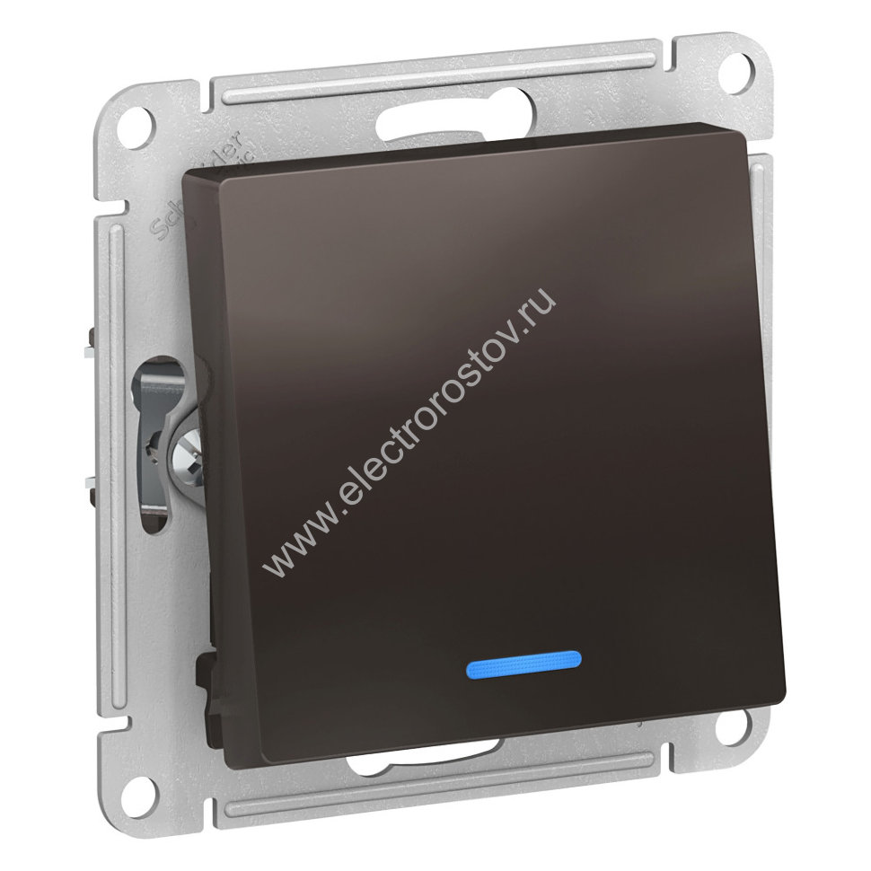 AtlasDesign Мокко Переключатель 1-клавишный с подсветкой Schneider Electric