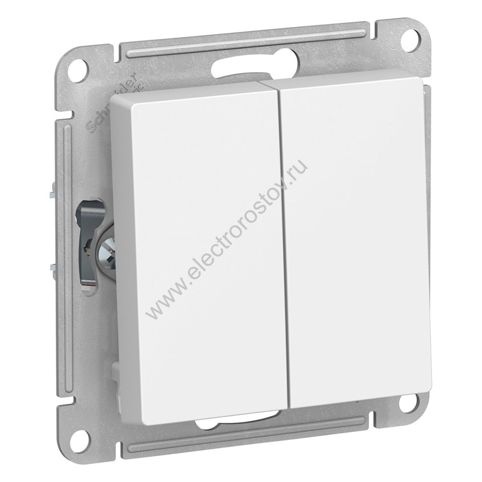AtlasDesign Бел Переключатель 2-клавишный Schneider Electric