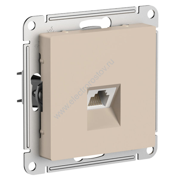 AtlasDesign Песочный Розетка компьютерная 1-ая RJ45, кат. 6А Schneider Electric