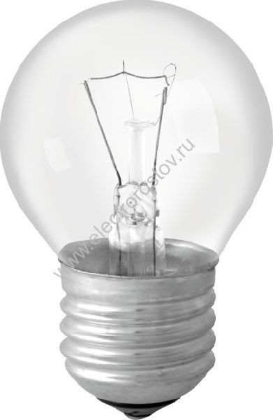 Лампа накаливания ШАР прозрач. 40Вт Е27 220В P45 OSRAM