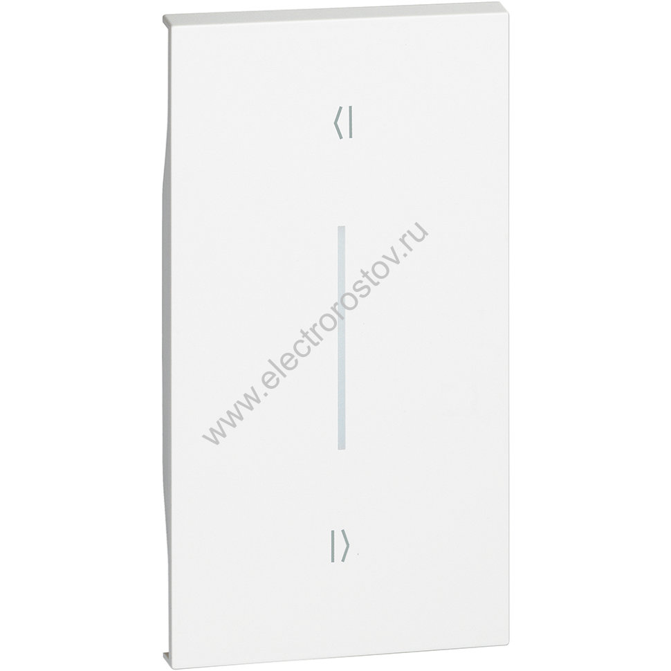 Living now Белый Лицевая панель для выключ рольставень (вертикальн) 2 мод Bticino