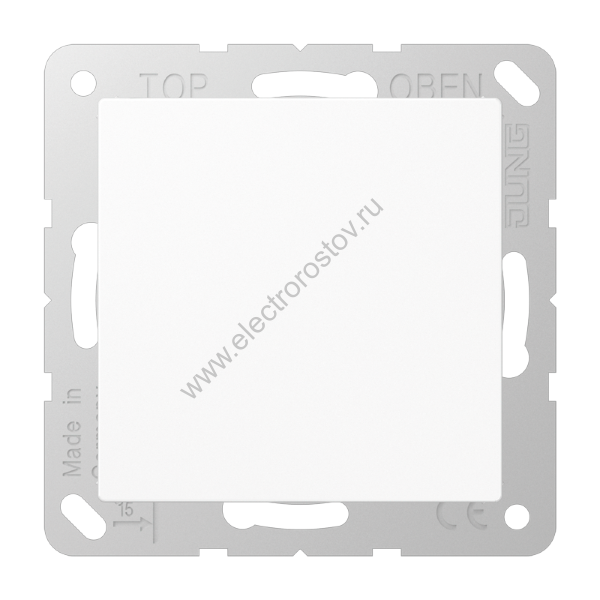 JUNG EcoProfi Белая Заглушка с суппортом