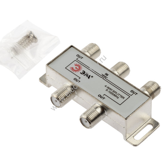 Делитель ТВ сигналов "краб" 1х4 ЭРА