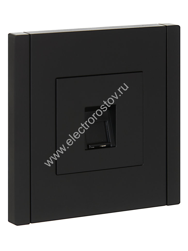 IEK FORTE&PIANO Черный Розетка комп. RJ45 кат.5E FP132