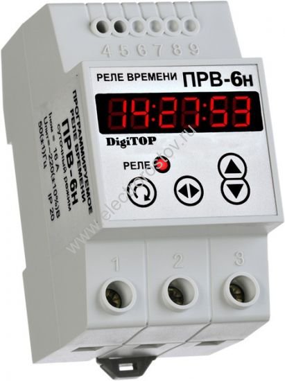 Реле времени (недельный режим) ПРВ-6н Digitop