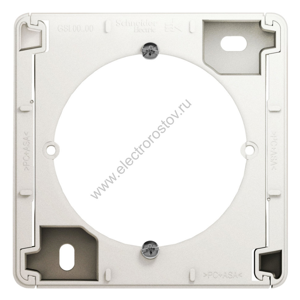 Glossa Перламутр Адаптер для открытого монтажа Schneider Electric