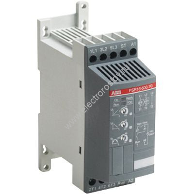 Софтстартер PSR-12-600-70 5,5 kW 400V 12A пуска эл.дв. (240-100V, AC) ABB