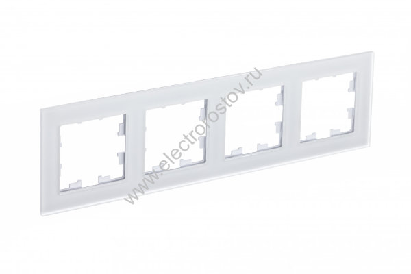 AtlasDesign Nature Матовое стекло белый Рамка 4-ая Schneider Electric