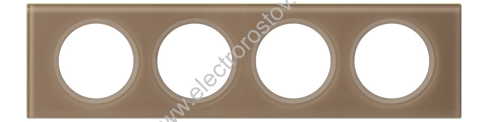 Celiane Смальта мокка Рамка 4-ая (2+2+2+2 мод) Legrand