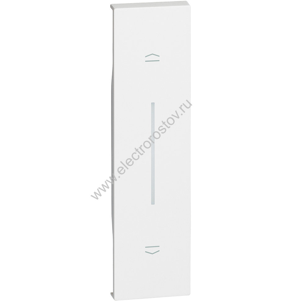 Living now Белый Лицевая панель для выключ рольставень (горизонтальн) 1 мод Bticino