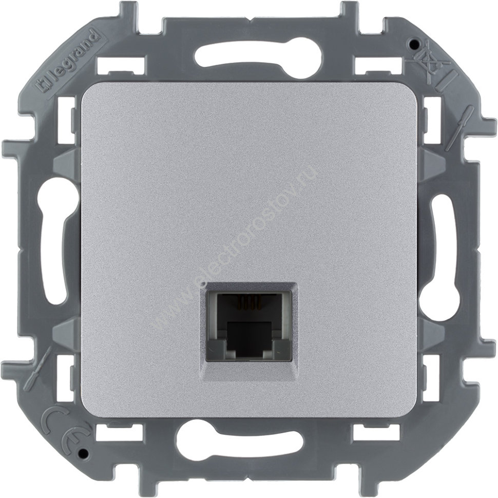 INSPIRIA Алюминий Телефонная розетка RJ11 Legrand