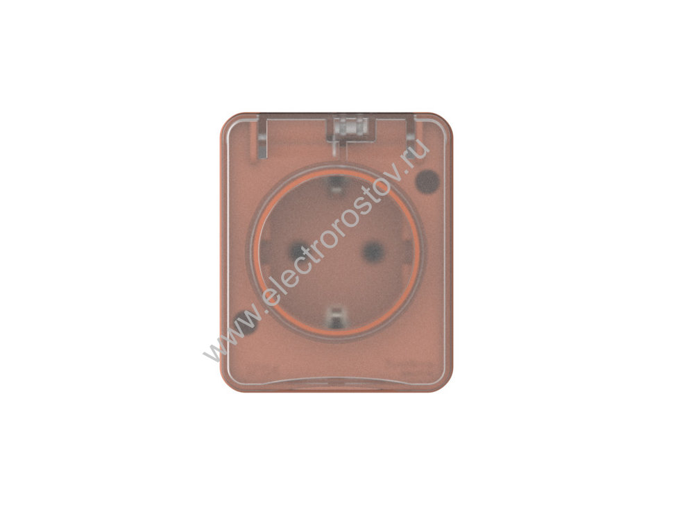 AtlasDesign Profi54 Терракотовый Розетка с заземлением со шторками Schneider Electric