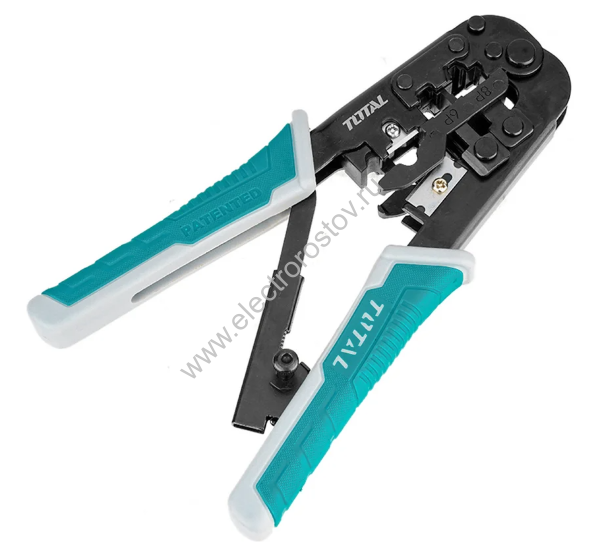 Кримпер для обжима разъемов сетевого кабеля 4P , 6P , 8P длина 200мм TOTAL