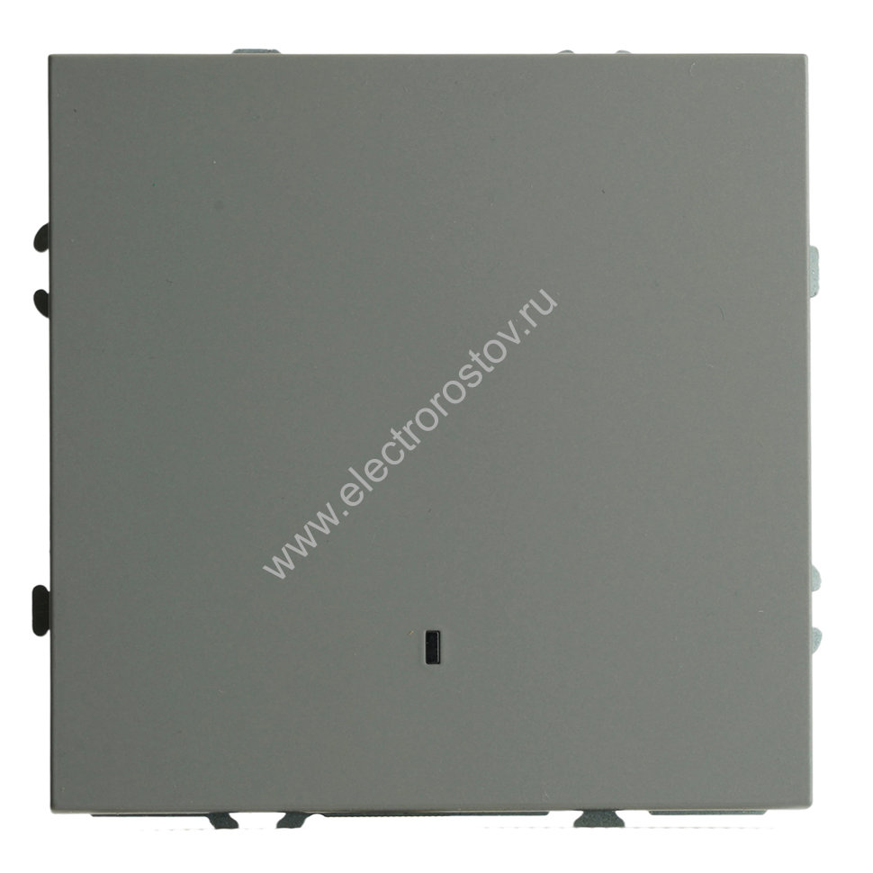 STEKKER Эмили Платиново-серый, soft touch Выключатель 1-клавишный c индикатором