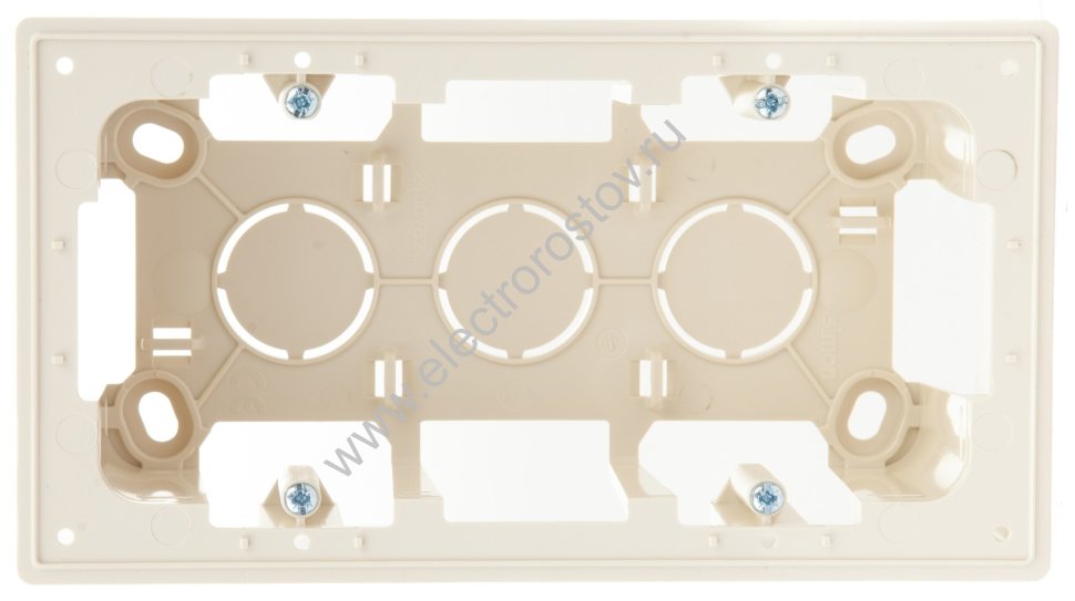 Simon 24 Слоновая кость Коробка подъемная на 2 поста для накладного монтажа Simon