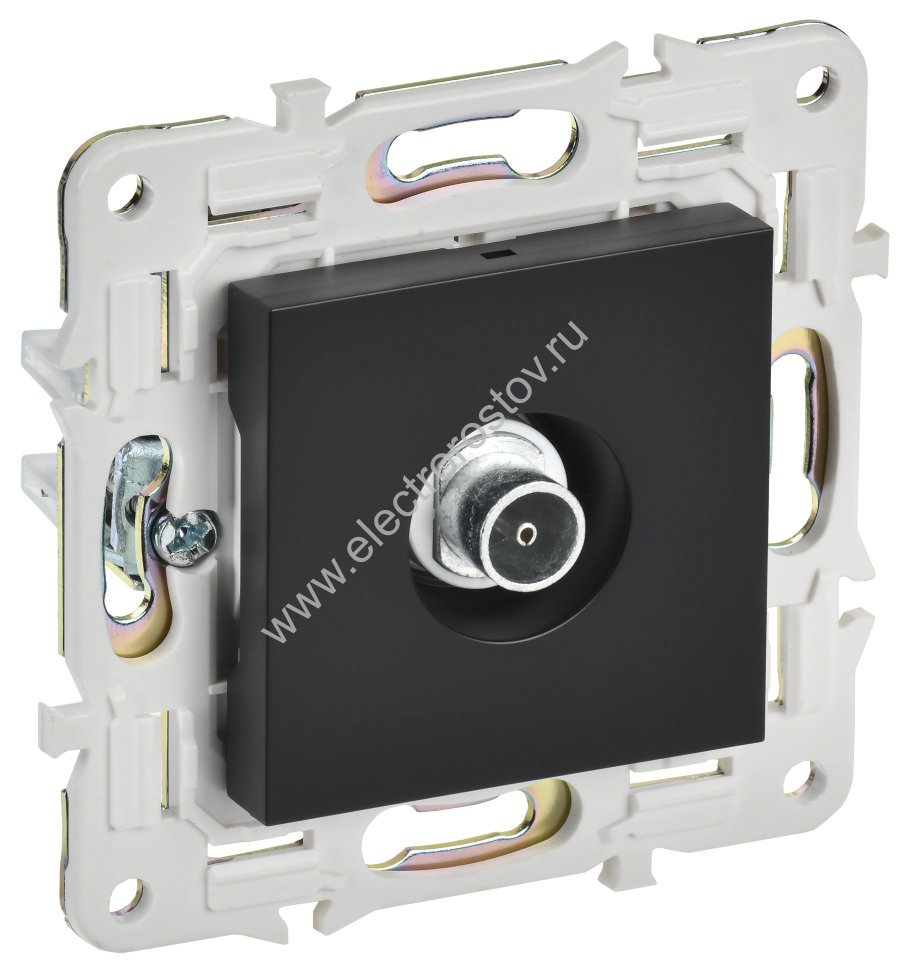 IEK SKANDY Черный Розетка TV оконечная SK-A12Bl