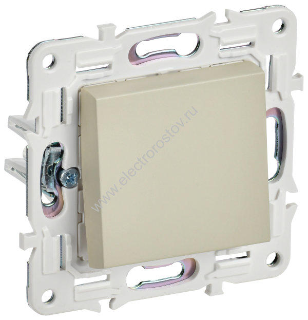 IEK SKANDY Бежевый Выключатель 1-клавишный 10А SK-V01B