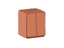 AtlasDesign Profi54 Терракотовый Выключатель 2-клавишный Schneider Electric
