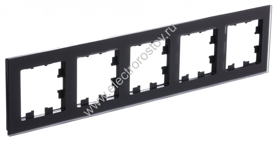 AtlasDesign Nature Матовое стекло черный Рамка 5-ая Schneider Electric