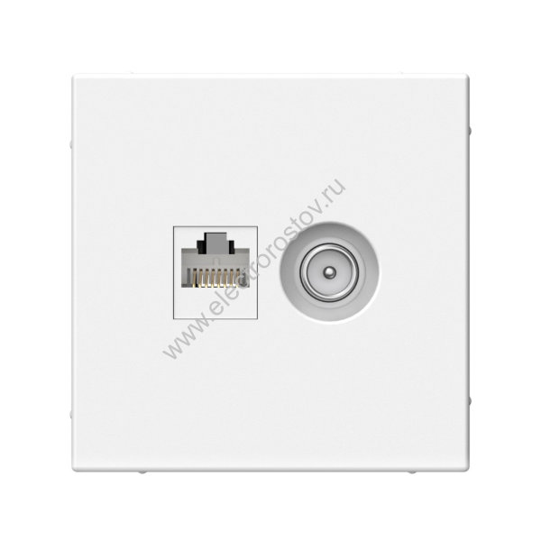 Systeme Electric ArtGallery Белый Розетка двойная ТВ + компьютерная RJ45, кат. 5Е