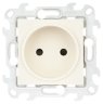 Simon 24 Слоновая кость Розетка 1-ая б/з, с защитными шторками Simon
