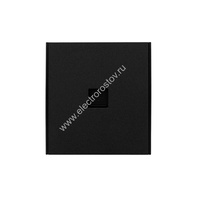 KRANZ STRONG Розетка компьютерная RJ45 кат6 с/у антрацит, с 1-пост. рамкой