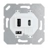 JUNG Механизм USB зарядное устройство белое