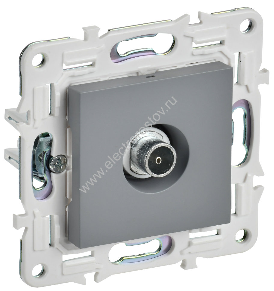 IEK SKANDY Серый Розетка TV оконечная SK-A12Gr