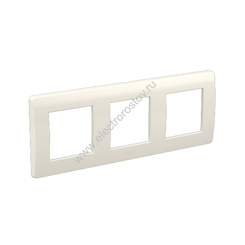 DKC Рамка на 2+2+2 модуля (трехместная), белая, RAL9010