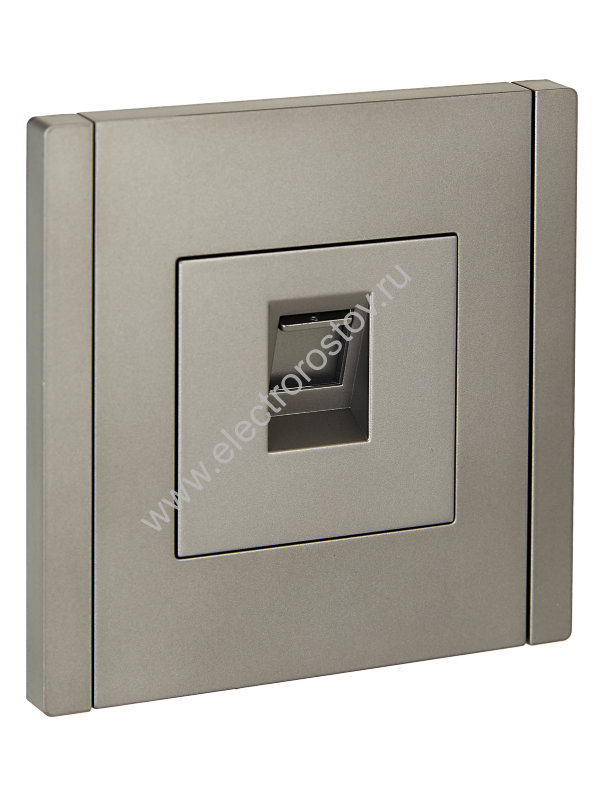 IEK FORTE&PIANO Сталь Розетка комп. RJ45 кат.5E FP532