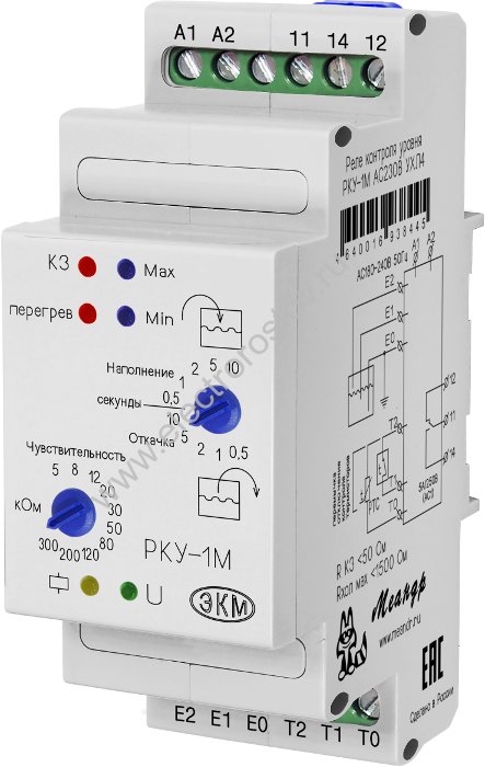 Реле контроля уровня РКУ-1М AC230В Меандр