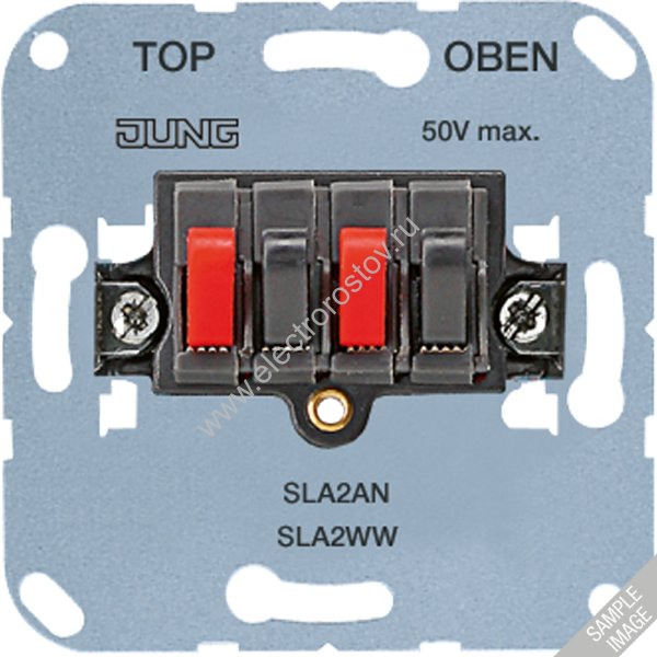 JUNG Механизм Аудиорозетка 2-я Белый