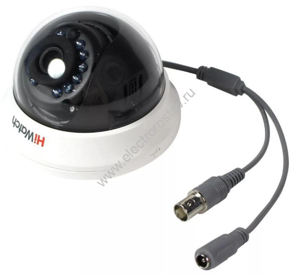 Видеокамера HD-TVI 2Мп внутренняя купольная с ИК-подсветкой до 20м (2.8mm) HiWatch