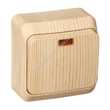 Этюд Сосна Выключатель 1-клавишный с подсветкой Schneider Electric