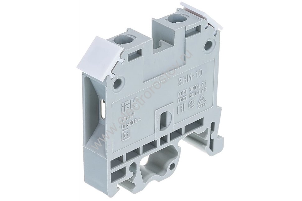 Зажим наборный ЗНИ 10мм²  серый IEK