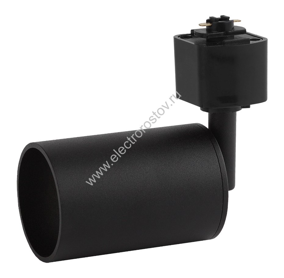 Трековый светильник однофазный gu10 BK черный ЭРА