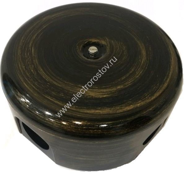 BIRONI ABS-пластик Бронза Коробка распределительная 110х35мм (4 кабельных ввода в комплекте)