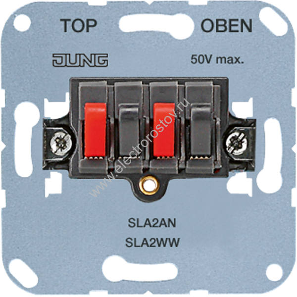 JUNG Механизм Аудиорозетка 2-я Антрацит