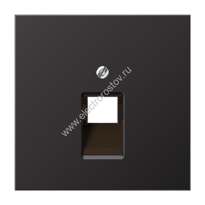 LS 990 Алюминий темный Накладка 1-ой наклонной ТЛФ/комп розетки JUNG