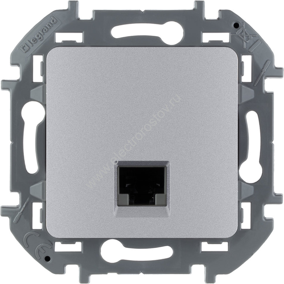 INSPIRIA Алюминий Розетка 1-ая RJ 45 - категория 6 - UTP Legrand