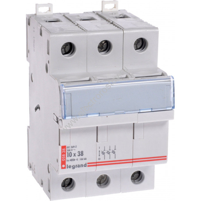 Держатель плавких вставок 3P 10х38 500В Legrand