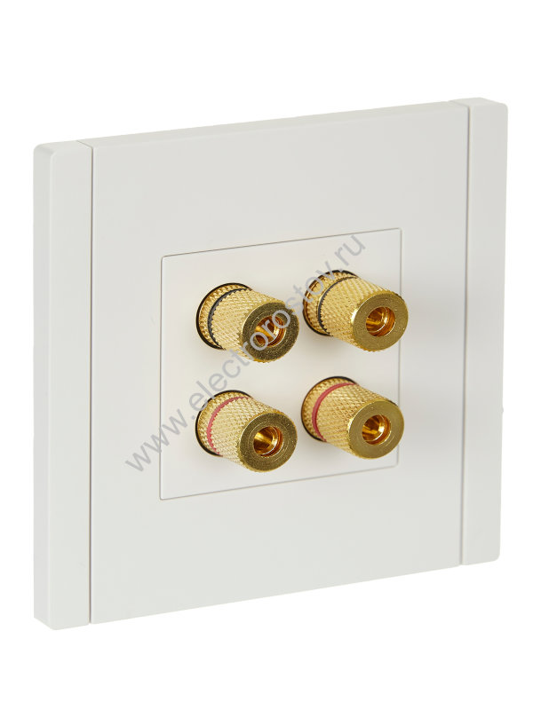 IEK FORTE&PIANO Белый Аудиорозетка 4-мест. FP239